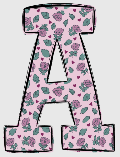 RR Floral Elegance Font Set (4 Uppercase Font Sets Included)