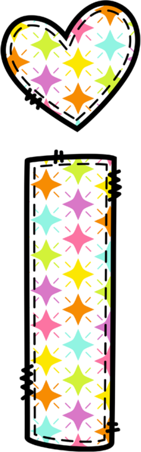 Easter Stitch Outline Letter Font Set (4 Uppercase Font Sets Included)