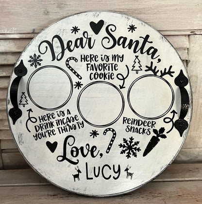 Personalized Santa Cookie Board - Two Options Available