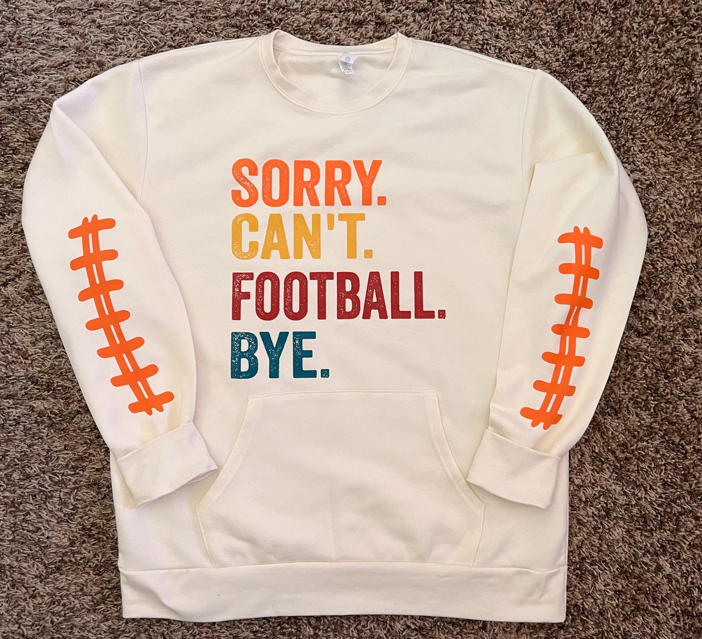 Fun Football Crew Neck Sweatshirt