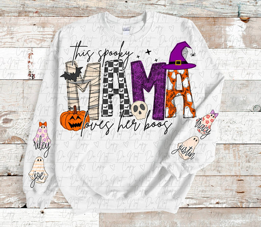 Spooky Mama Crew Neck Sweatshirt