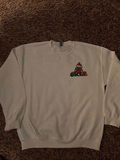 Merry Grinchmas-I'm Booked Crewneck or Hoodie