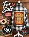Not All Angels Upcycled Buffalo Plaid Flannel – Size Small