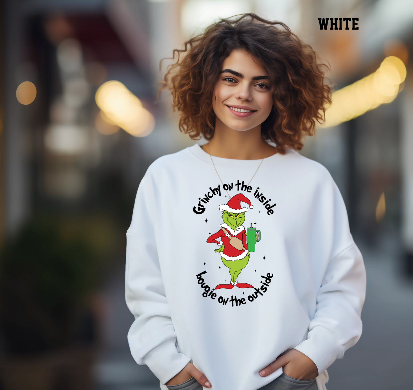 Bougie Grinch Crew Neck Sweatshirt