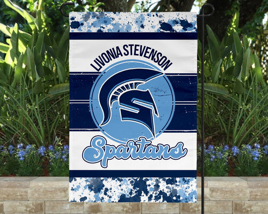 Livonia Stevenson Spartans Garden Flag